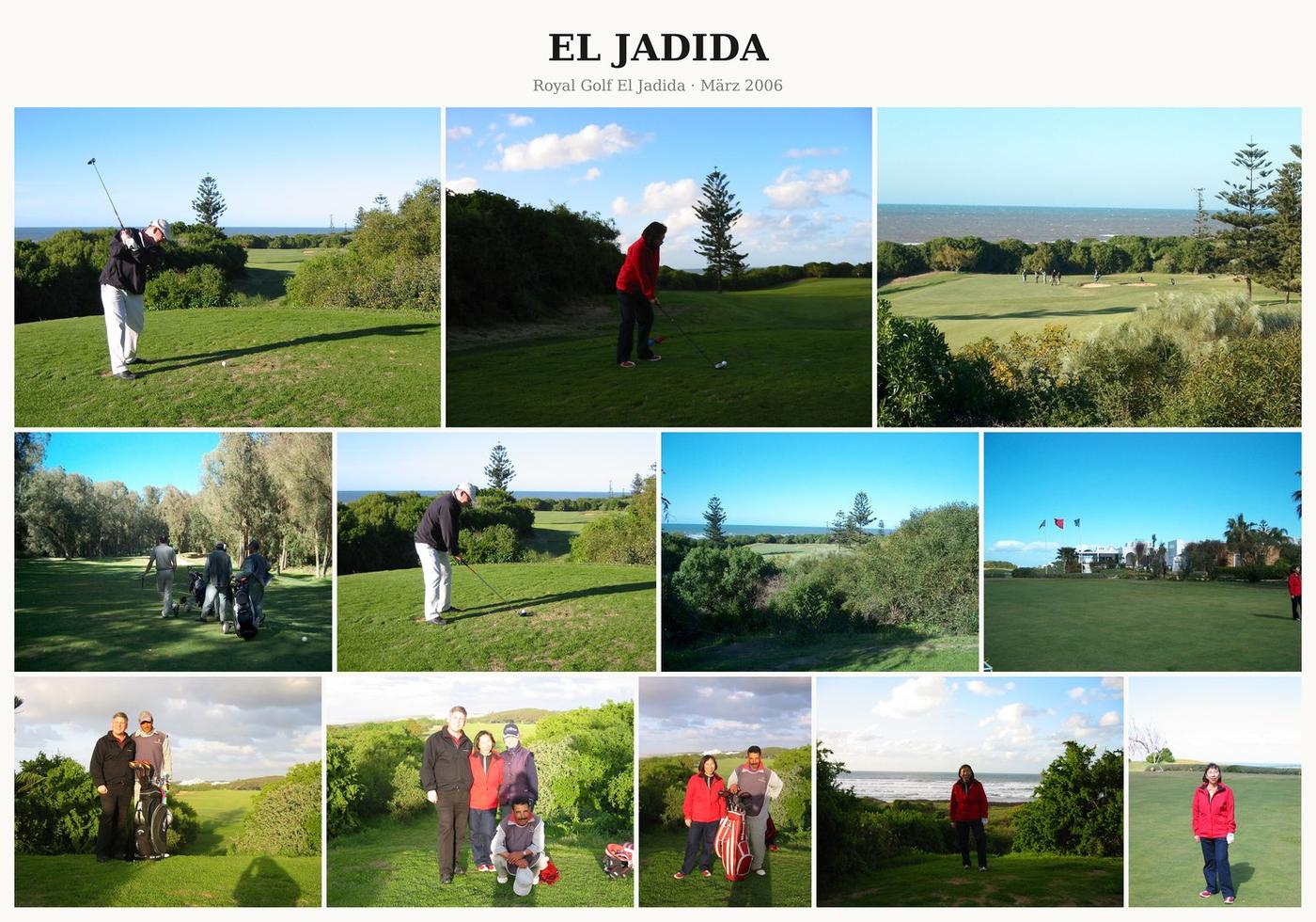 Fotocollage Royal Golf El Jadida
